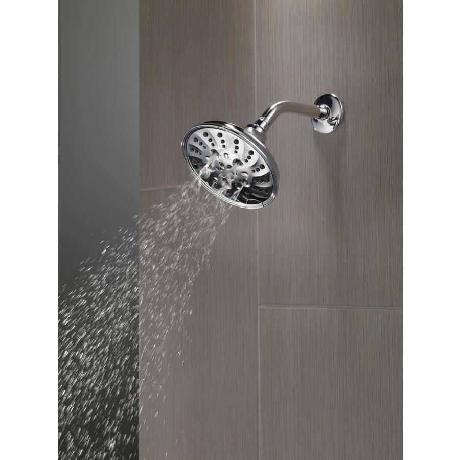 Delta Universal Showering Components Brushed Nickel 5-Spray Shower Head 1.75-GPM (6.6-LPM) - Super Arbor