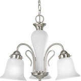 Progress Lighting Bedford 3-Light Brushed Nickel Transitional Chandelier