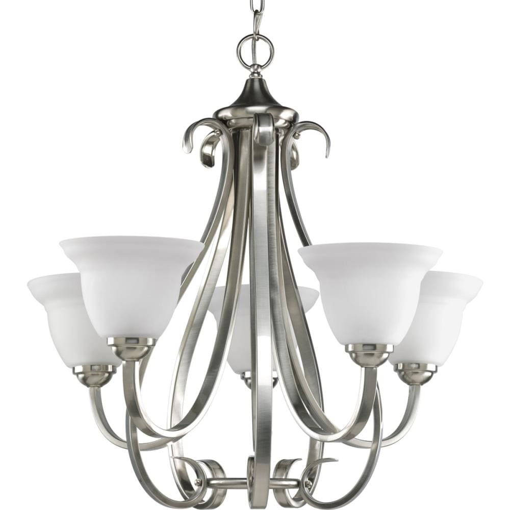 Progress Lighting Torino 5-Light Brushed Nickel Transitional Chandelier
