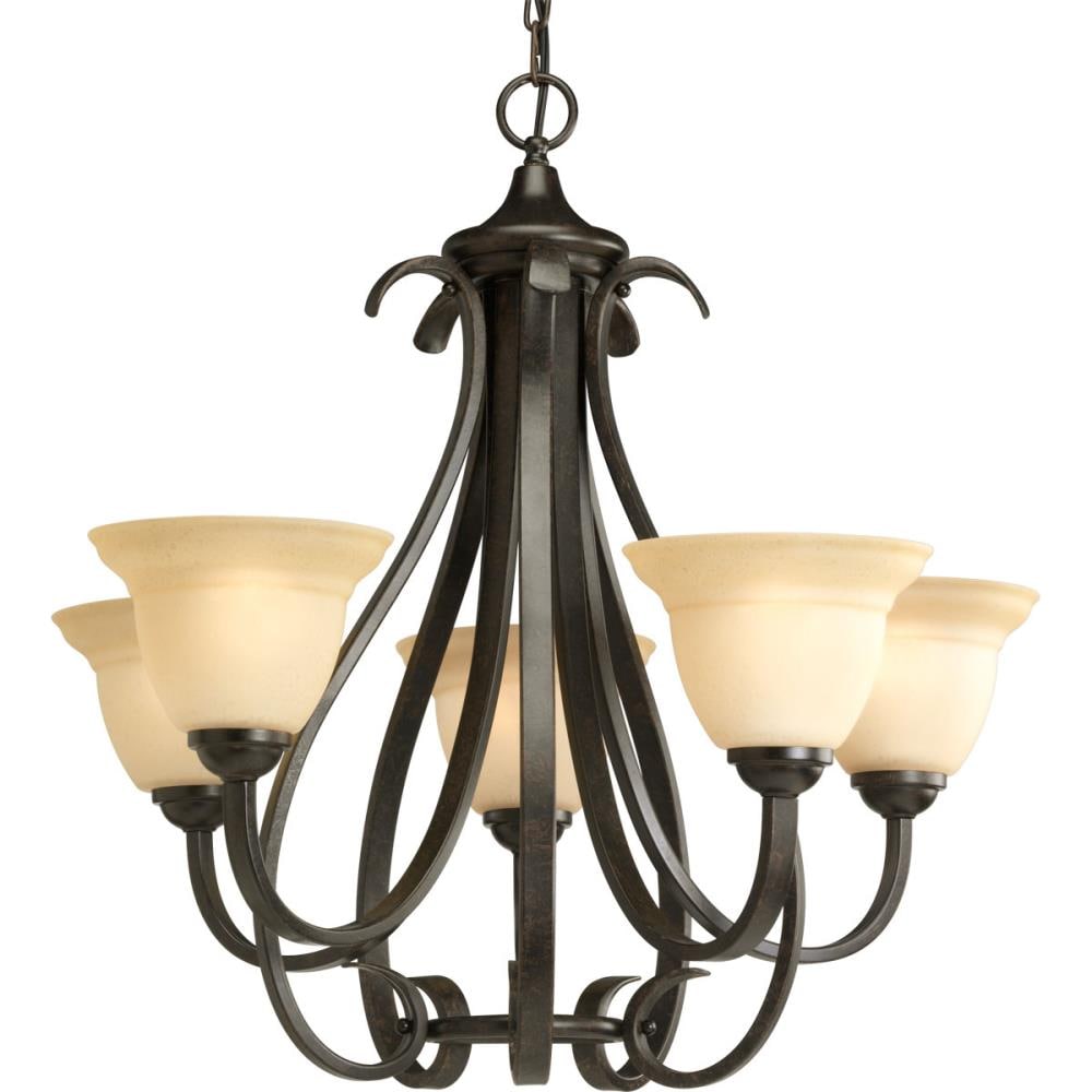 Progress Lighting Torino 5-Light Bronze Transitional Chandelier