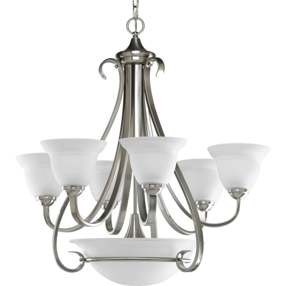 Progress Lighting Torino 6-Light Brushed Nickel Transitional Chandelier
