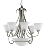 Progress Lighting Torino 6-Light Brushed Nickel Transitional Chandelier