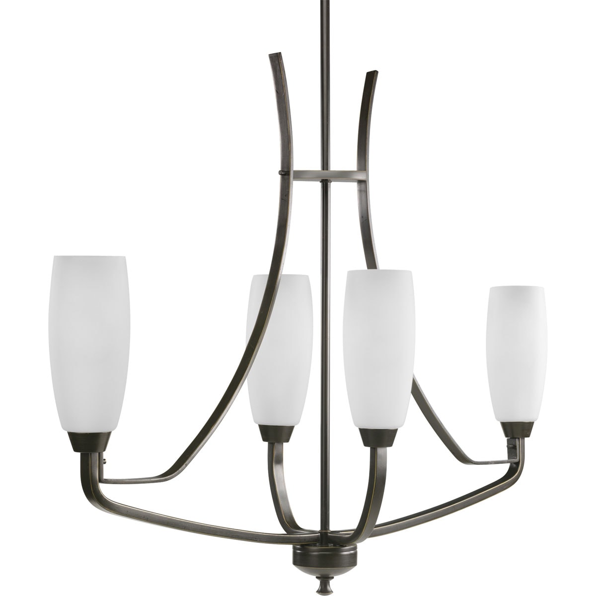 Progress Lighting Wisten 4-Light Antique Bronze Transitional Chandelier
