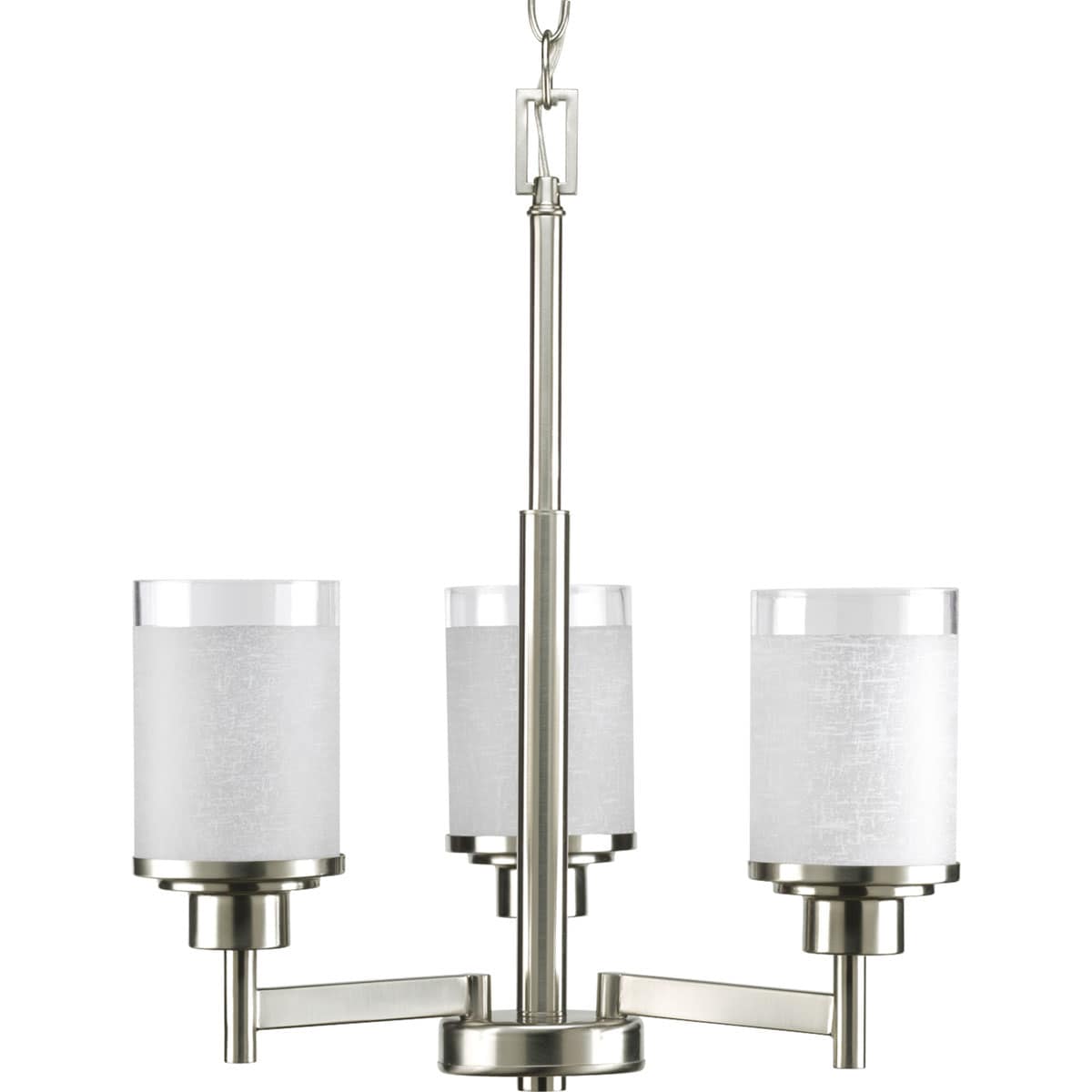 Progress Lighting Alexa 3-Light Brushed Nickel Modern/Contemporary Chandelier