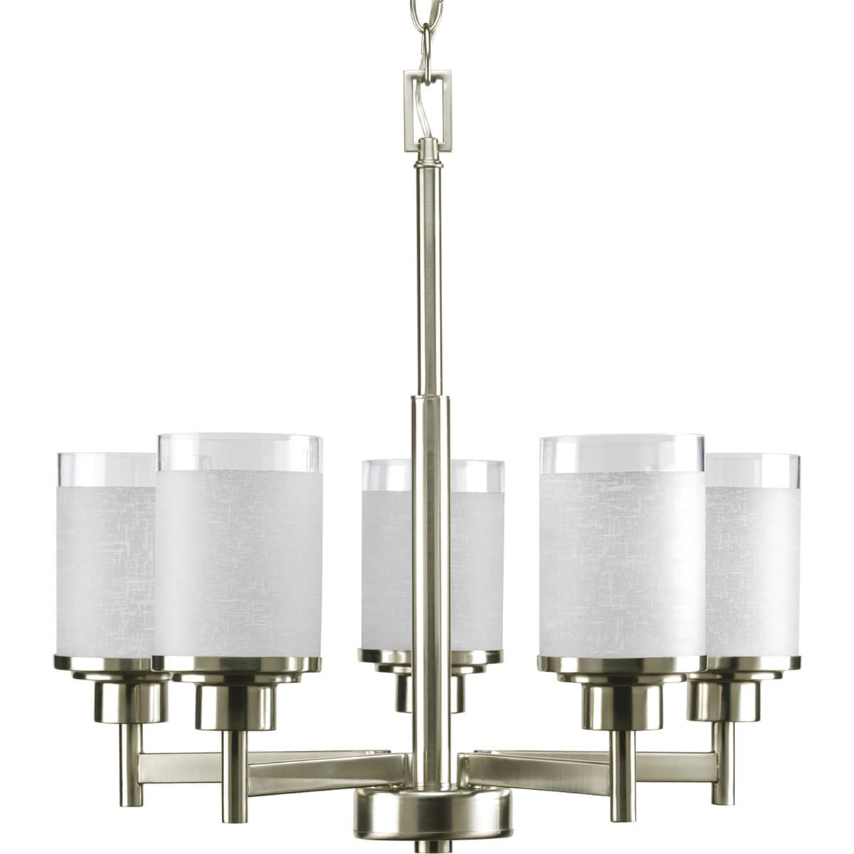 Progress Lighting Alexa 5-Light Brushed Nickel Transitional Chandelier