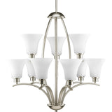 Progress Lighting Joy 9-Light Brushed Nickel Traditional Chandelier