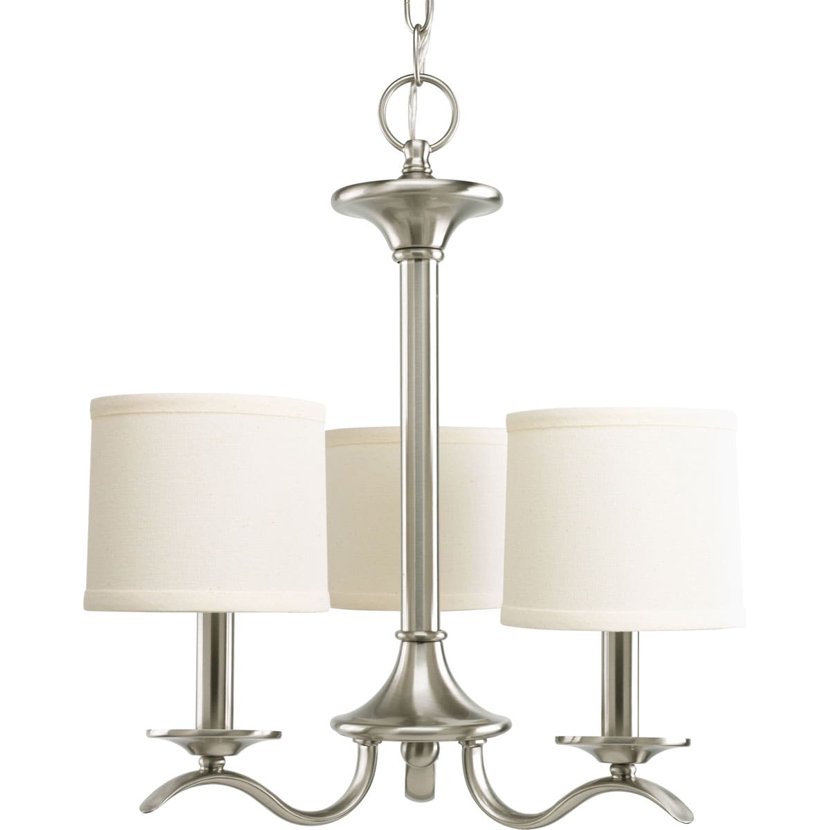 Progress Lighting Inspire 3-Light Brushed Nickel Transitional Chandelier