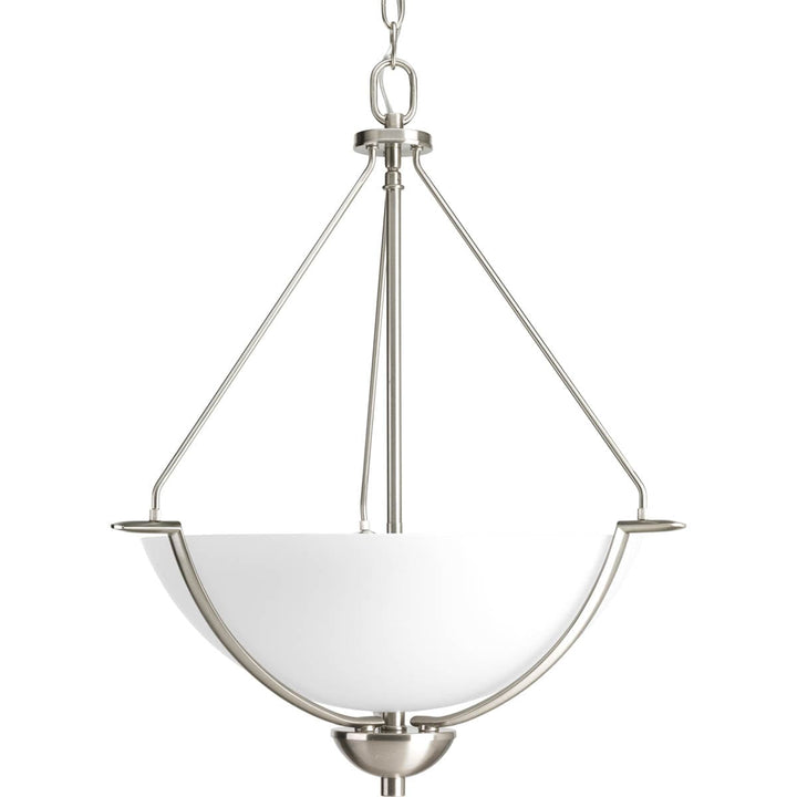 Progress Lighting Bravo 3-Light Brushed Nickel Transitional Chandelier