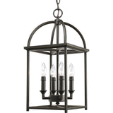Progress Lighting Piedmont 4-Light Antique Bronze Farmhouse Chandelier
