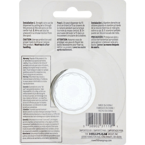 Hillman 30 ft Stainless Steel Wire, 19 Gauge, 35 lb Capacity