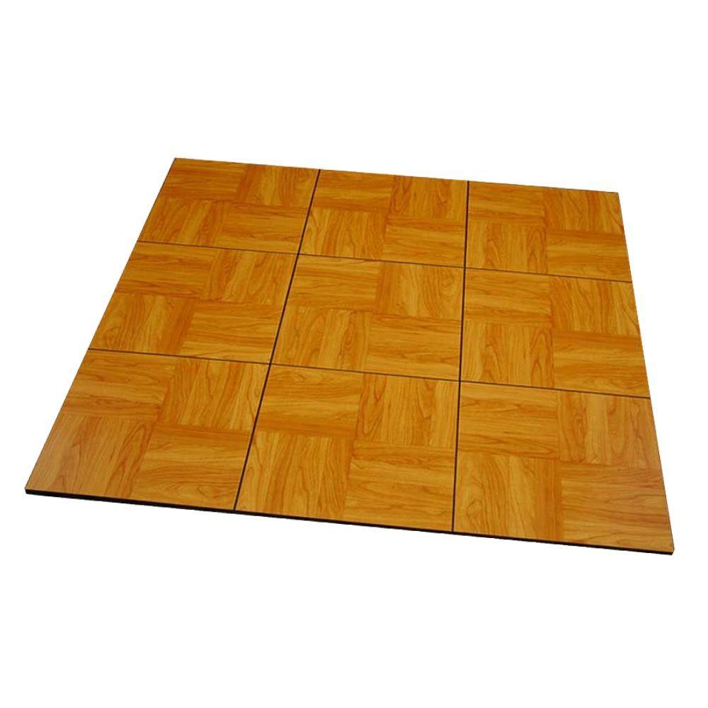 Greatmats Max Tile 12 in. x 12 in. x 5/8 in. Light Oak Vinyl Interlocking Raised Modular Floor Tile (Case of 26)
