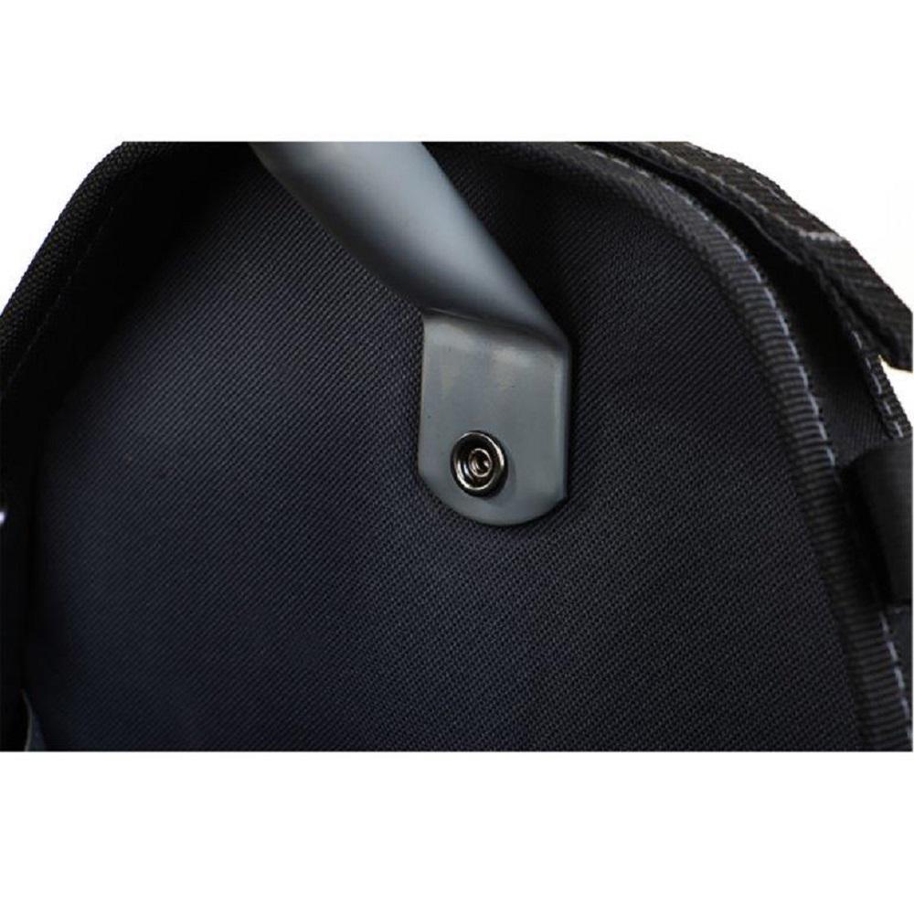 19 in. Open Tote Tool Bag with Rotating Handle in Black and Blue - Super Arbor