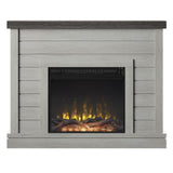 47.38 in. Wall Mantel Electric Fireplace in Weathered Gray - Super Arbor