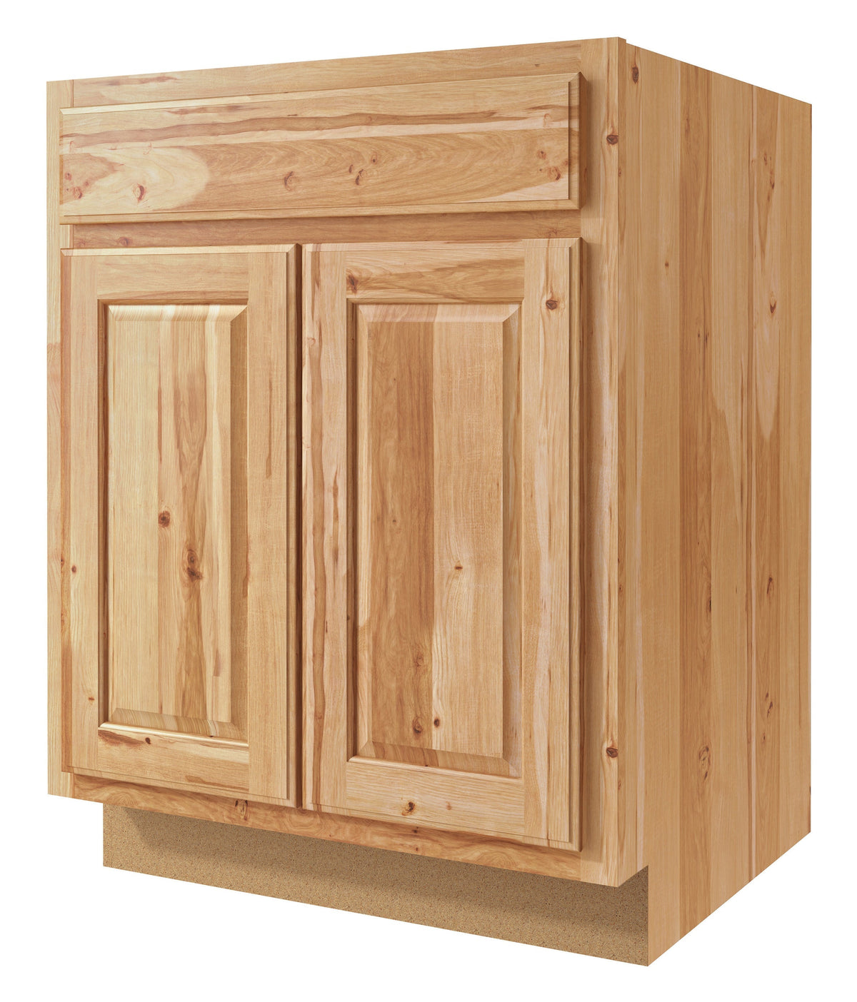 Diamond NOW Denver 27-in W x 35-in H x 23.75-in D Natural Rustic Hickory 1-Drawer Base Fully Assembled Cabinet (Raised Panel Square Style)