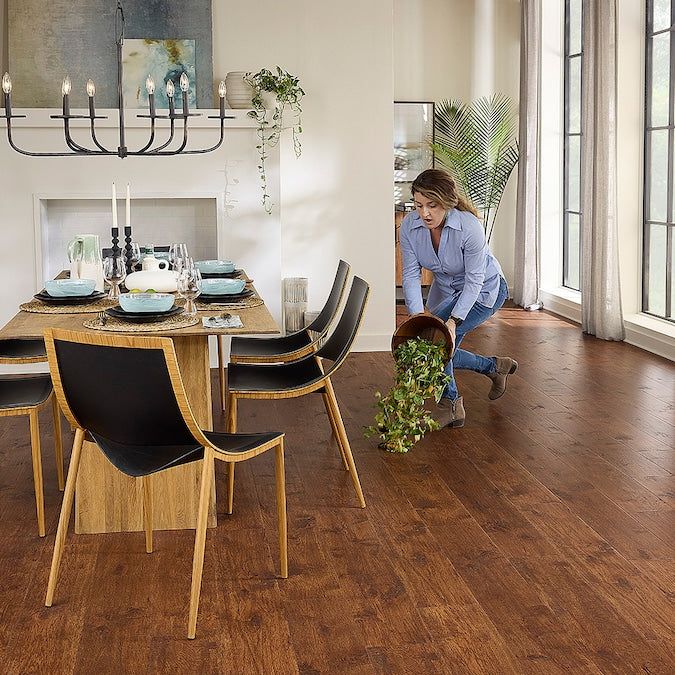 STAINMASTER PetProtect Ocala Hickory 12-mm T x 7-1/2-in W x 47-1/4-in L Waterproof Wood Plank Laminate Flooring (22.09-sq ft / Carton)