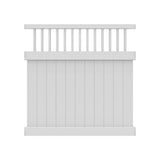 Freedom Bexley 6-ft H x 6-ft W White Vinyl Fence Panel (Unassembled)