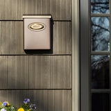 Designer Medium, Vertical, Wall Mount, Locking Mailbox, Venetian Bronze - Super Arbor