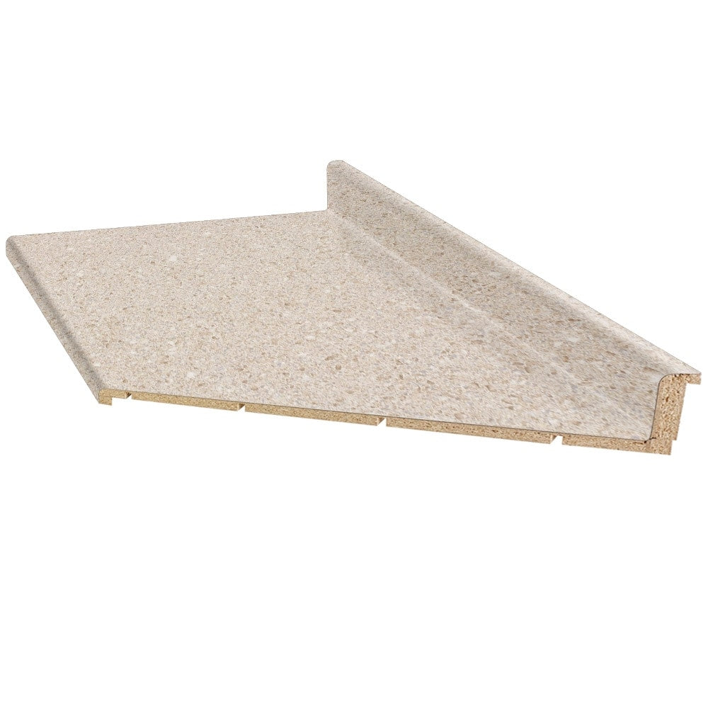 VT Dimensions Wilsonart 6-ft x 25.25-in Kalahari Topaz Matte Right-Hand Miter-Cut Laminate Kitchen Countertop with Integrated Backsplash, 4588-60