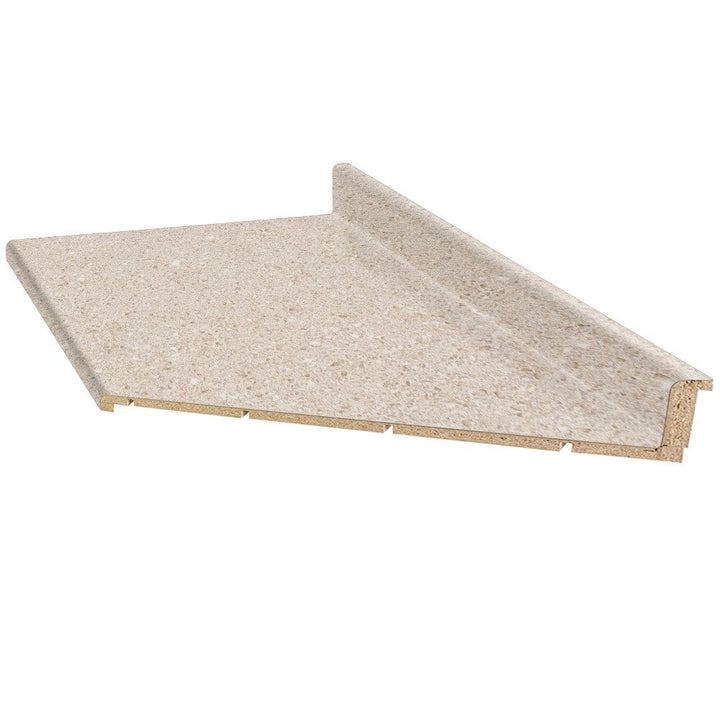 VT Dimensions Wilsonart 10-ft 4588-60 Kalahari Topaz Matte Miter-Cut Laminate Kitchen Countertop with Integrated Backsplash