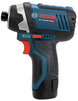 Bosch 12V Max 1/4-in Variable-Speed Cordless Impact Driver Kit with 2 Batteries, Charger and Bag