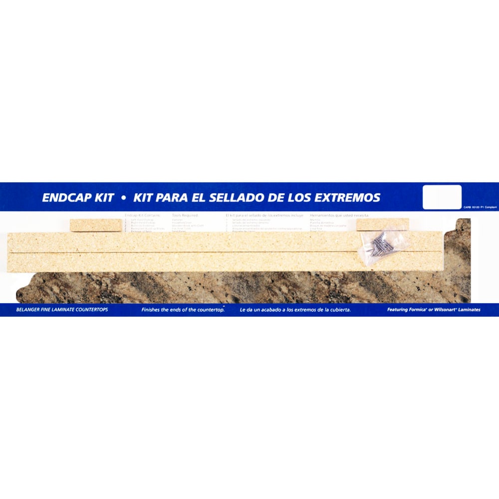 VT Dimensions 26.625-in Lapidus Brown FX Radiance Laminate Kitchen End Cap