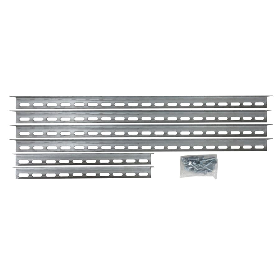 Blue Hawk Silver 14-Gauge Steel Garage Door Bracket, 26-in, Hardware Kit Included