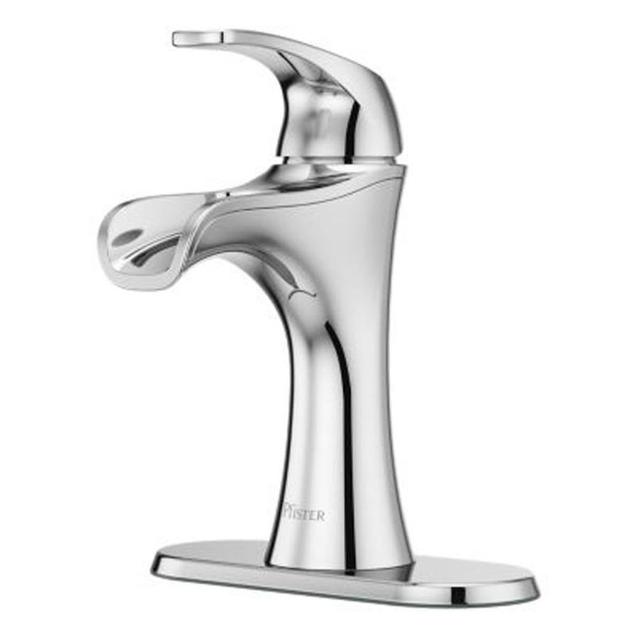 Pfister Jaida Brushed Nickel 1-handle Single Hole/4-in Centerset WaterSense Bathroom Sink Faucet with Drain - Super Arbor