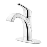 Pfister Weller Brushed Nickel 1-handle Single Hole WaterSense Bathroom Sink Faucet with Drain - Super Arbor