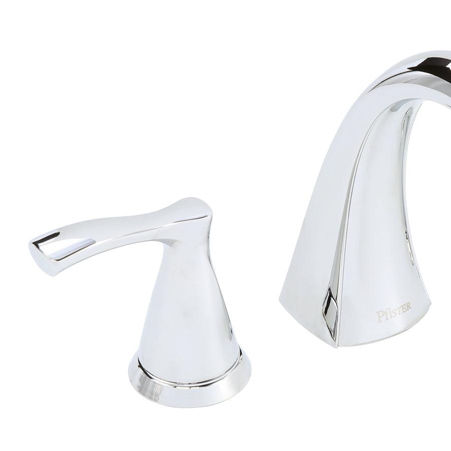 Pfister Masey Brushed Nickel 2-handle Widespread WaterSense Bathroom Sink Faucet with Drain - Super Arbor