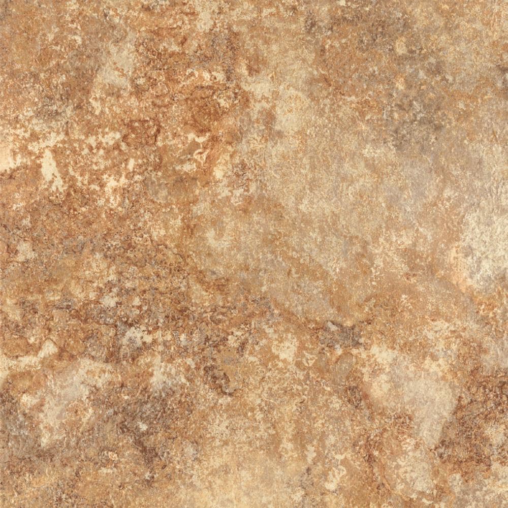 Congoleum DuraStone Rapolano Lemans Sunset Vinyl Tile Sample