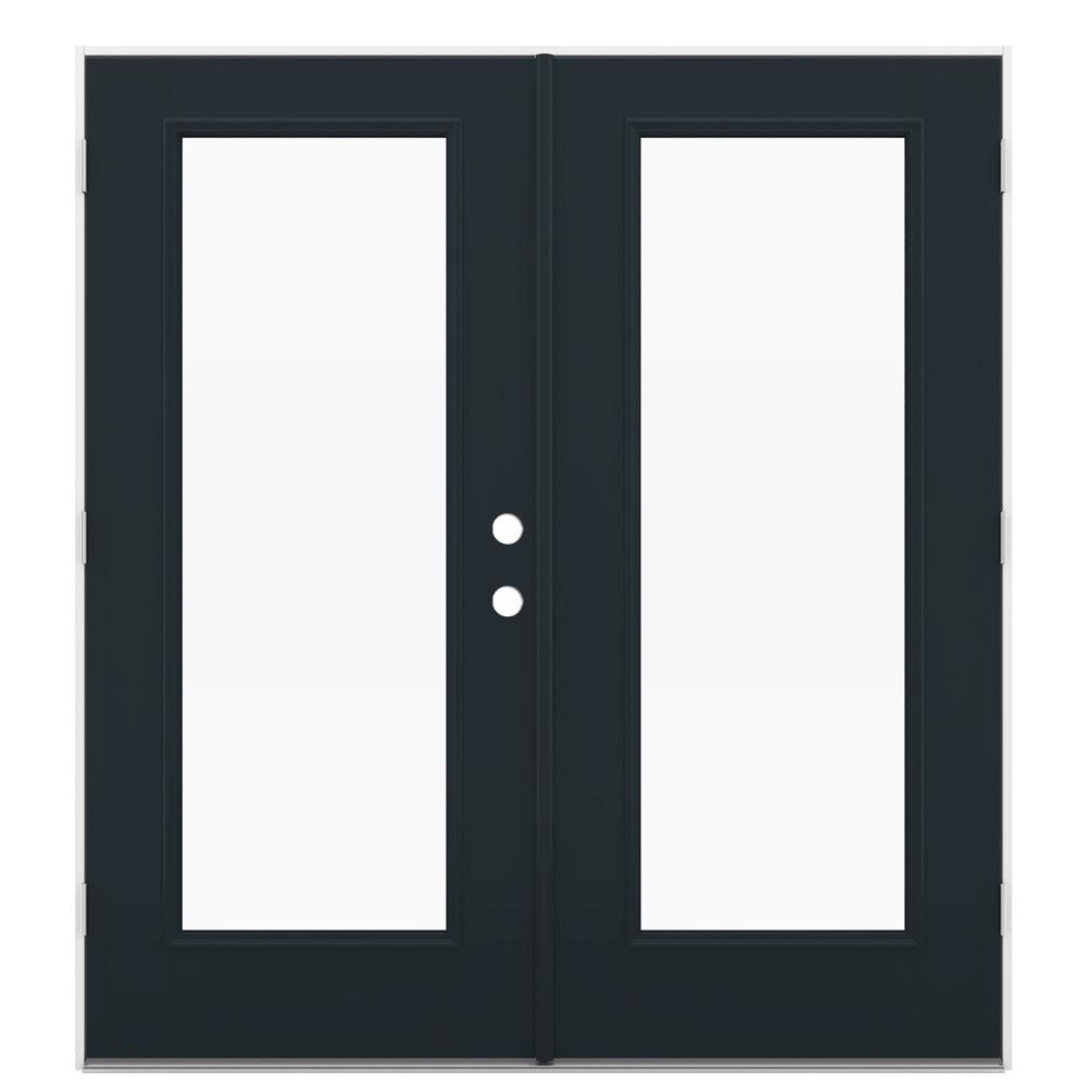 JELD-WEN 72-in x 80-in Fiberglass French, Right-hand outswing – primary product view