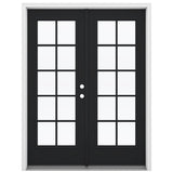 JELD-WEN 60-in x 80-in Fiberglass French, Left-hand inswing – primary product view