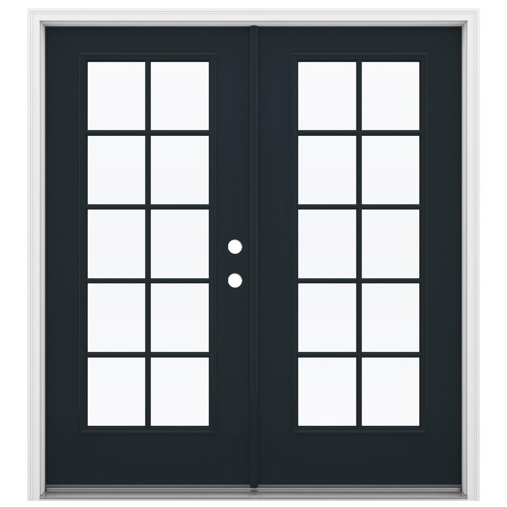 JELD-WEN 72-in x 80-in Fiberglass French, Left-hand inswing – primary product view