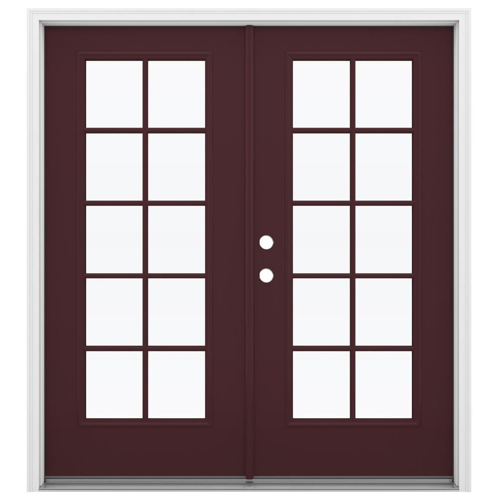 JELD-WEN 72-in x 80-in Fiberglass French, Right-hand inswing – primary product view