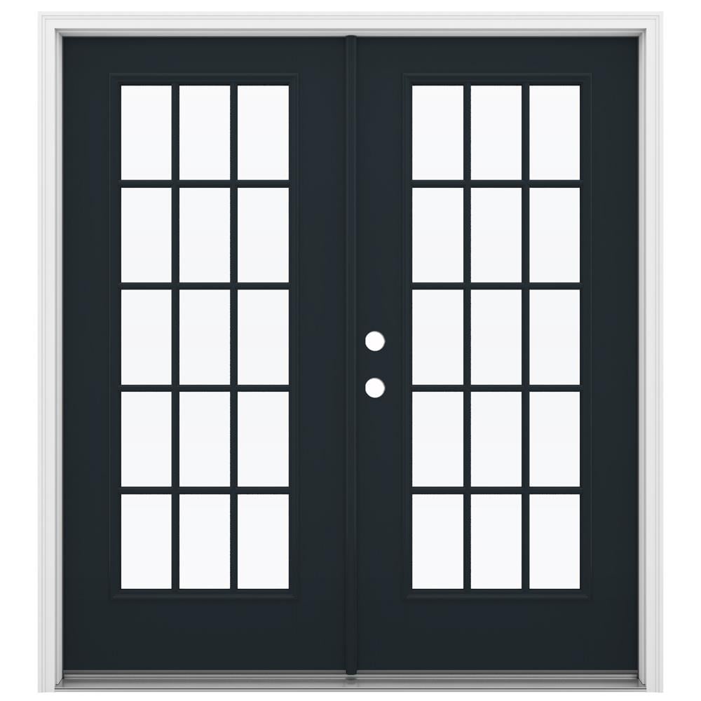 JELD-WEN 72-in x 80-in Fiberglass French, Right-hand inswing – primary product view