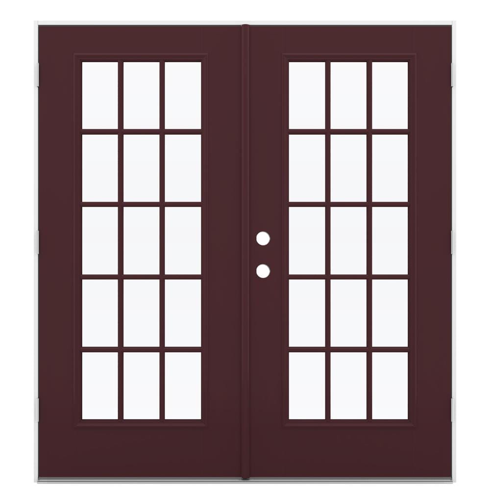 JELD-WEN 72-in x 80-in Fiberglass French, Left-hand outswing – primary product view