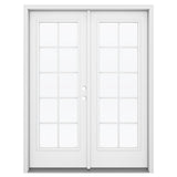 JELD-WEN 60-in x 80-in Fiberglass French, Left-hand inswing – primary product view