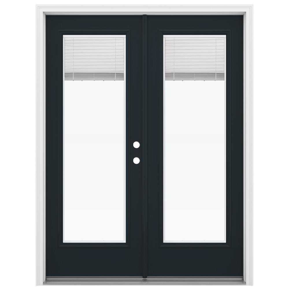 JELD-WEN 60-in x 80-in Fiberglass French, Left-hand inswing – primary product view
