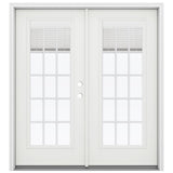 JELD-WEN 72-in x 80-in Fiberglass French, Left-hand inswing – primary product view