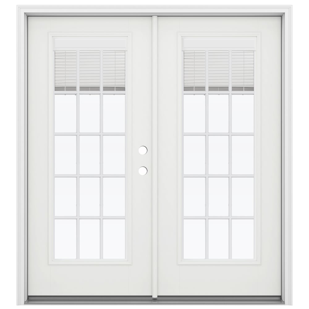 JELD-WEN 72-in x 80-in Fiberglass French, Left-hand inswing – primary product view