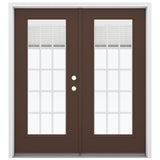 JELD-WEN 72-in x 80-in Fiberglass French, Left-hand inswing – primary product view