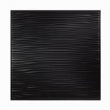 Genesis 2-ft x 2-ft Drifts Black PVC Drop Ceiling Tile (1-Pack, 4-sq ft / Case)