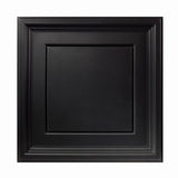 Genesis 2-ft x 2-ft Icon Coffer Black PVC Drop Ceiling Tile (1-Pack, 4-sq ft / Case)