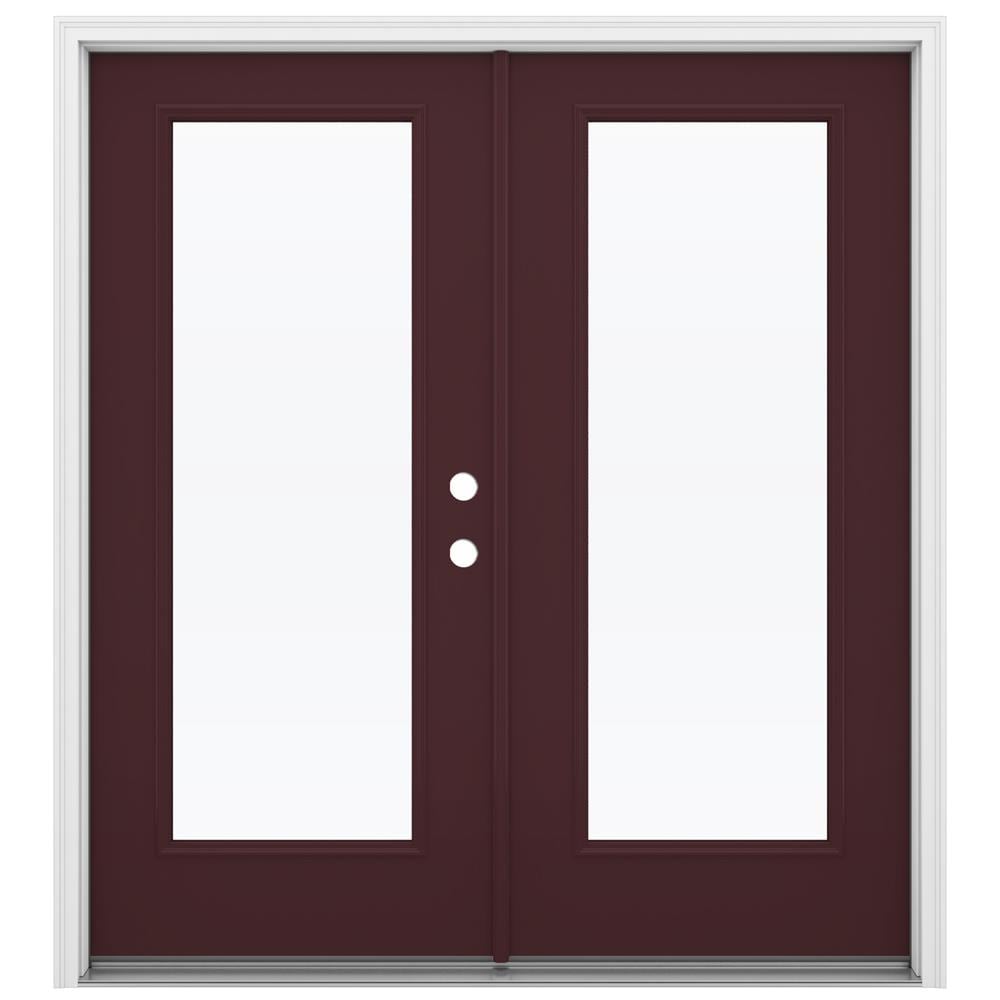 JELD-WEN 72-in x 80-in Steel French, Left-hand inswing – primary product view