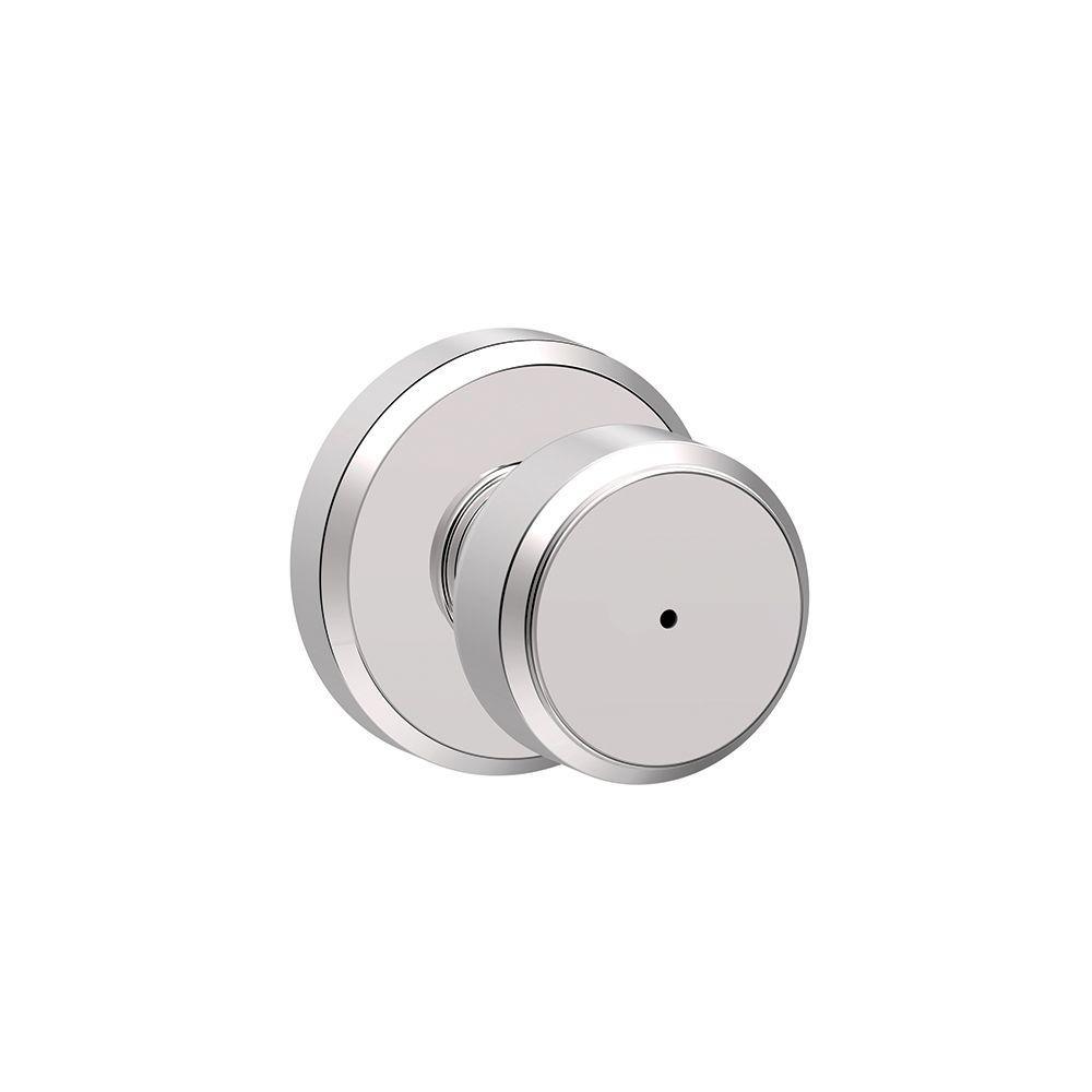 Bowery Matte Black Privacy Bed/Bath Door Knob with Greyson Trim - Super Arbor