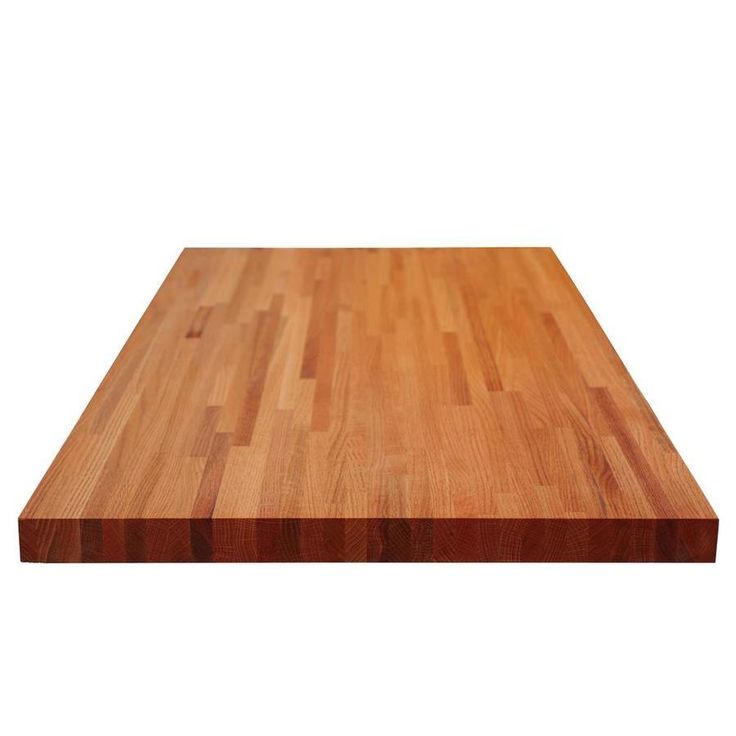 Sparrow Peak Red Oak 10-ft Natural Straight Butcher Block Oak Kitchen Countertop