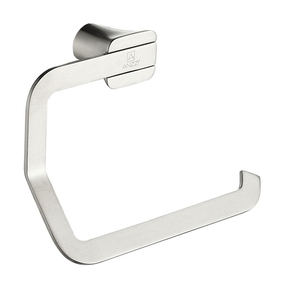Essence Series Wall-Mount Toilet Paper Holder in Brushed Nickel - Super Arbor