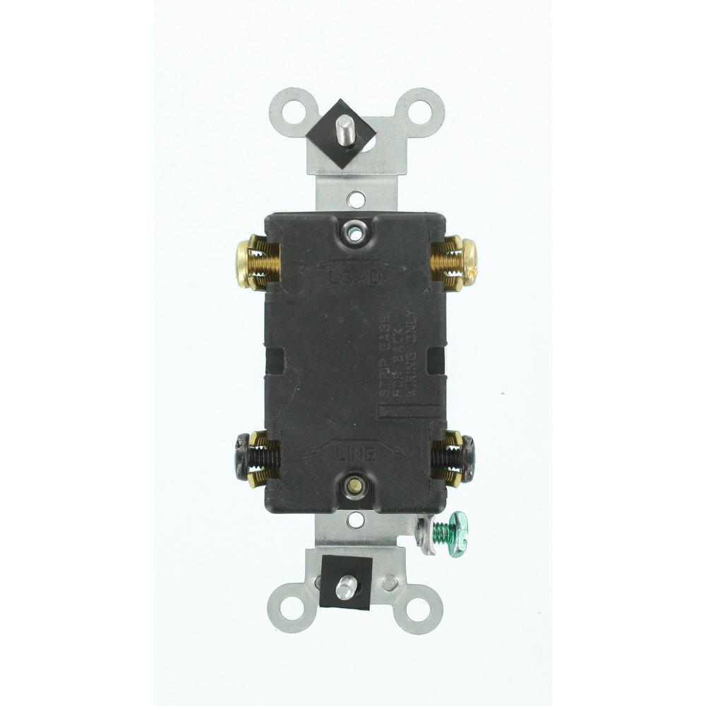 20 Amp Commercial Double-Pole Toggle Switch, White - Super Arbor