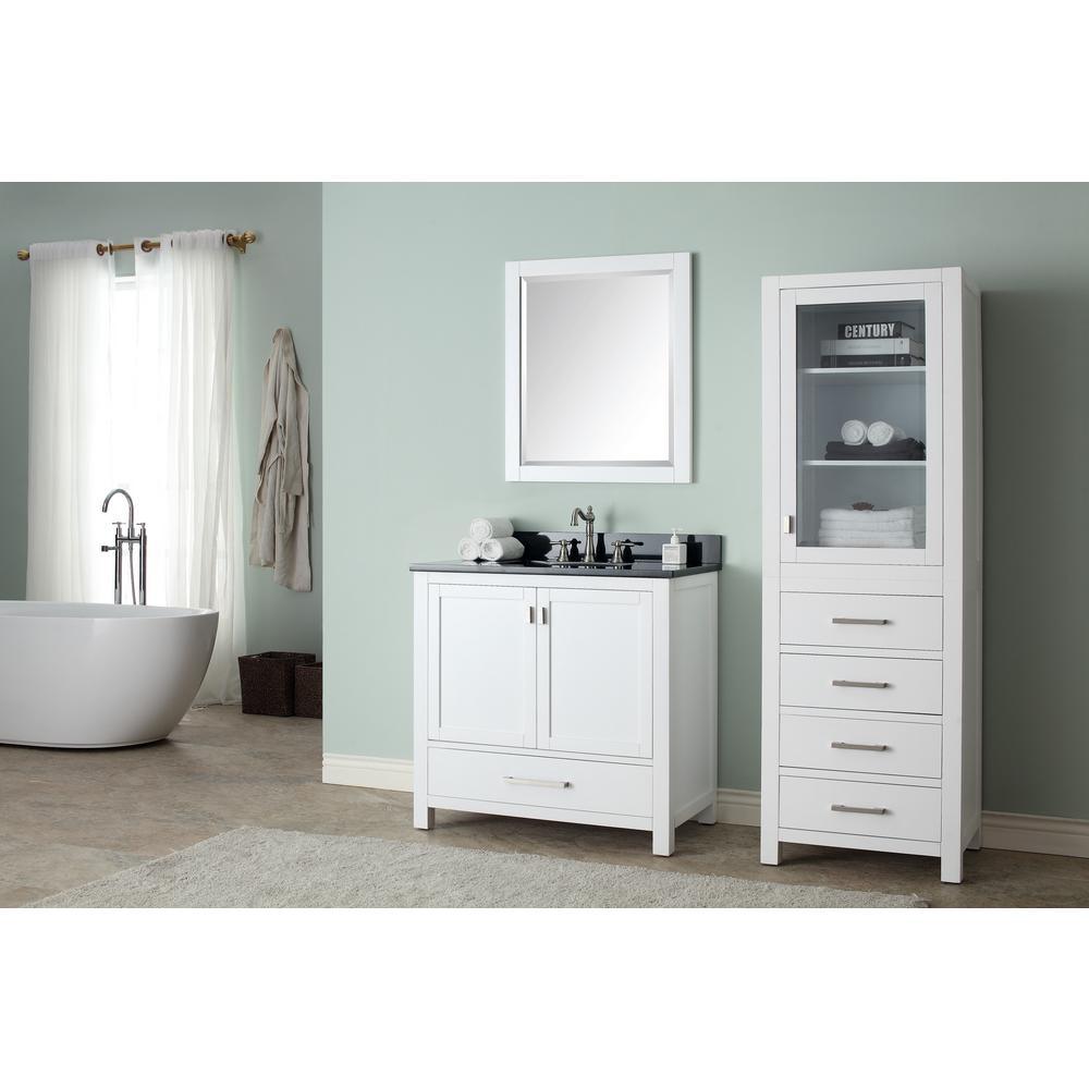 Modero 24 in. W x 20 in. D x 71 in. H Linen Tower in Chilled Gray - Super Arbor