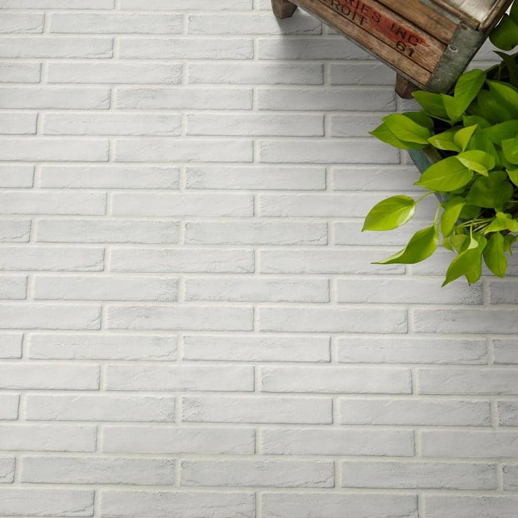 MSI Capella White Brick 2-1/3 in. x 10 in. Matte Porcelain Floor and Wall Tile (5.17 sq. ft. / case)